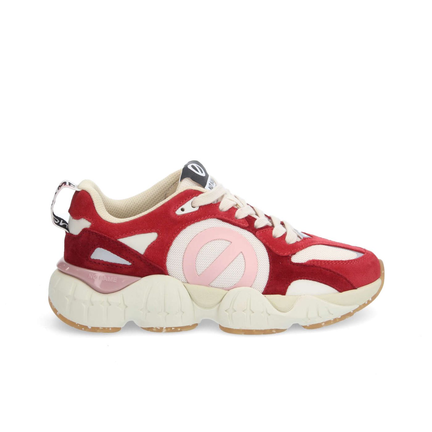 KRAZEE RUNNER W - SUEDE/KNIT/SUED - RED/OFF WHITE